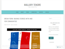 Tablet Screenshot of mallarytenore.org